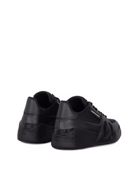 Baskets basses en cuir noires Giuseppe Zanotti