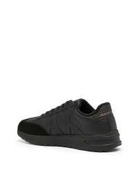 Baskets basses en cuir noires Armani Exchange