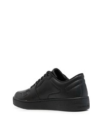 Baskets basses en cuir noires Calvin Klein