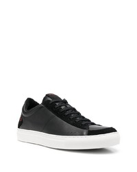 Baskets basses en cuir noires BOSS