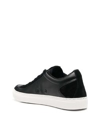 Baskets basses en cuir noires BOSS