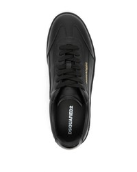 Baskets basses en cuir noires DSQUARED2