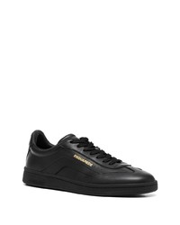 Baskets basses en cuir noires DSQUARED2