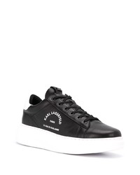 Baskets basses en cuir noires Karl Lagerfeld