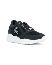 Baskets basses en cuir noires Philipp Plein