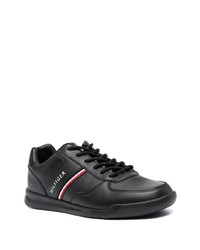 Baskets basses en cuir noires Tommy Hilfiger