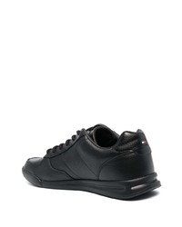 Baskets basses en cuir noires Tommy Hilfiger