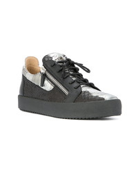 Baskets basses en cuir noires Giuseppe Zanotti Design