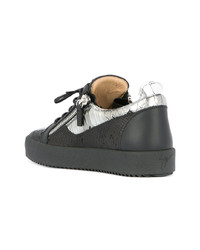 Baskets basses en cuir noires Giuseppe Zanotti Design