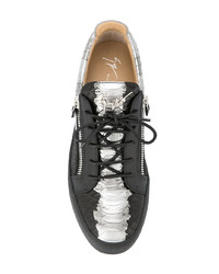 Baskets basses en cuir noires Giuseppe Zanotti Design