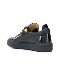 Baskets basses en cuir noires Giuseppe Zanotti Design