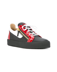 Baskets basses en cuir noires Giuseppe Zanotti Design