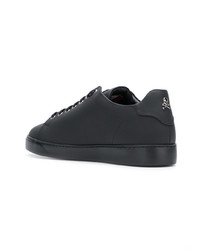 Baskets basses en cuir noires Philipp Plein