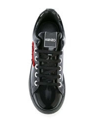 Baskets basses en cuir noires Kenzo