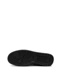 Baskets basses en cuir noires A Bathing Ape