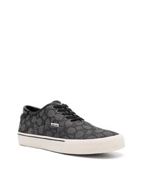 Baskets basses en cuir noires Coach