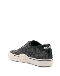 Baskets basses en cuir noires Coach