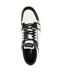 Baskets basses en cuir noires Amiri