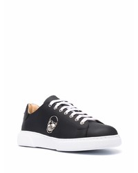 Baskets basses en cuir noires Philipp Plein