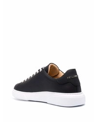 Baskets basses en cuir noires Philipp Plein