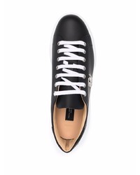 Baskets basses en cuir noires Philipp Plein