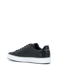 Baskets basses en cuir noires Philipp Plein