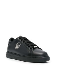 Baskets basses en cuir noires Philipp Plein