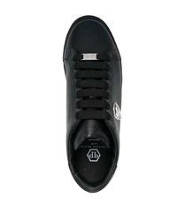 Baskets basses en cuir noires Philipp Plein