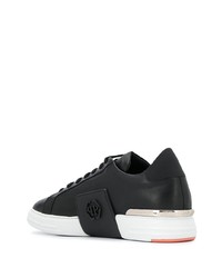 Baskets basses en cuir noires Philipp Plein