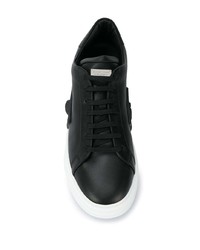 Baskets basses en cuir noires Philipp Plein