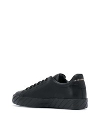 Baskets basses en cuir noires Philipp Plein