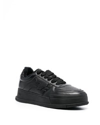 Baskets basses en cuir noires DSQUARED2