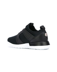 Baskets basses en cuir noires Moncler