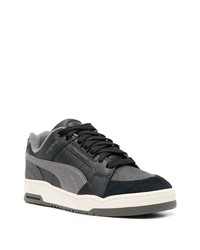 Baskets basses en cuir noires Puma