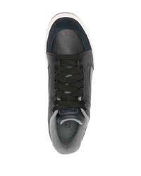 Baskets basses en cuir noires Puma