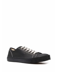 Baskets basses en cuir noires Maison Margiela