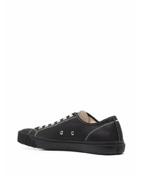 Baskets basses en cuir noires Maison Margiela