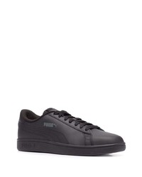 Baskets basses en cuir noires Puma