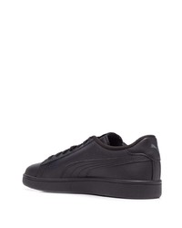 Baskets basses en cuir noires Puma