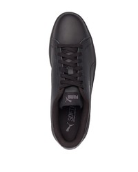 Baskets basses en cuir noires Puma