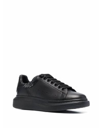 Baskets basses en cuir noires Alexander McQueen