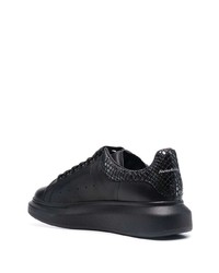 Baskets basses en cuir noires Alexander McQueen