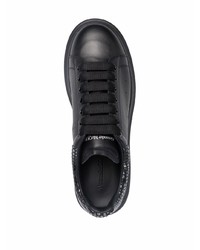 Baskets basses en cuir noires Alexander McQueen