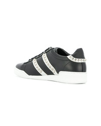 Baskets basses en cuir noires Philipp Plein