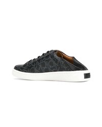 Baskets basses en cuir noires Calvin Klein