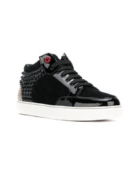 Baskets basses en cuir noires Royaums