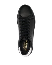 Baskets basses en cuir noires adidas