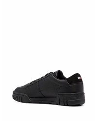 Baskets basses en cuir noires Tommy Hilfiger