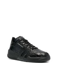 Baskets basses en cuir noires Giuseppe Zanotti