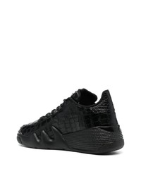 Baskets basses en cuir noires Giuseppe Zanotti